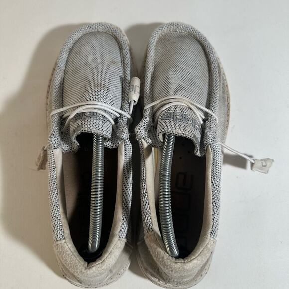 Hey Dude Wally Sox Stylish Gray Mesh Sneakers - Picture 6 of 9